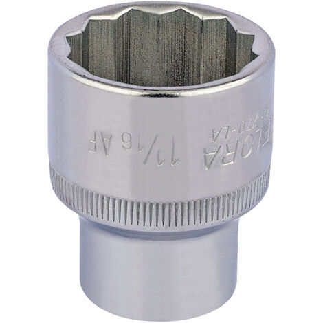 Draper 1/2" Drive 1-1/16" AF Bi-Hexagon Socket (Part No. 24484) for Automotive and Mechanical Use (1/5)
