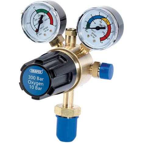 Draper 300 Bar Oxygen Regulator Model 35010 for Welding and Industrial Applications (1/5)