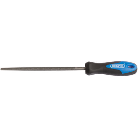 Draper 150mm Round File with Soft Grip Handle – Engineer's Files and Rasps for Precision Metalworking (1/5)