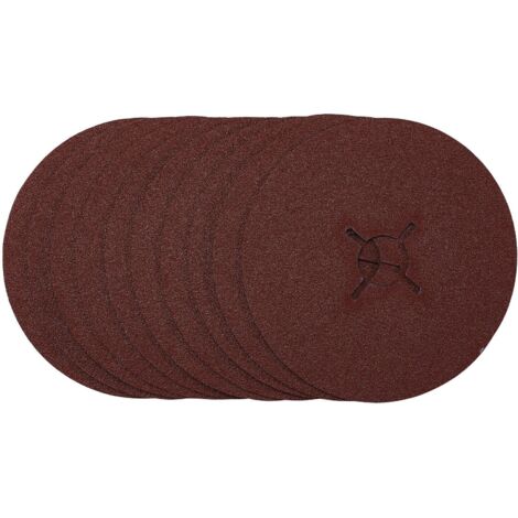 Draper 125mm Fibre Sanding Discs, 60 Grit, Pack of 10