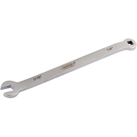 Draper Brake Adjusting Wrench 1/4" Square to 5/16" Square, 175mm Length, Model 07200