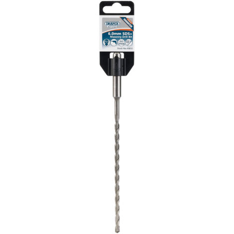 Draper 6.0X210 SDS Plus Masonry Drill Bit – Heavy-Duty 40832 Metric SDS+ Masonry Drill Bit for Concrete and Brick Drilling (1/5)