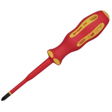 Draper 02164 Ergo Plus® Slimline Cross Slot VDE Screwdriver (No: 2 x 100mm) (1/2)