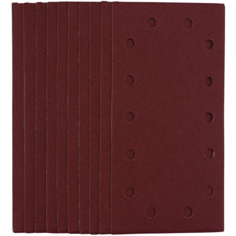 Premium 1/2 Sheet Hook and Loop Sanding Sheets 115 x 230mm, 120 Grit – Pack of 10 (1/5)