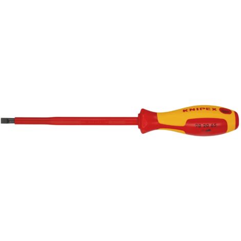 Draper 6.5mm VDE Insulated Slotted Screwdriver (Model 18796) – Professional-Grade Electrical Screwdriver for Safe and Precise Work (1/2)