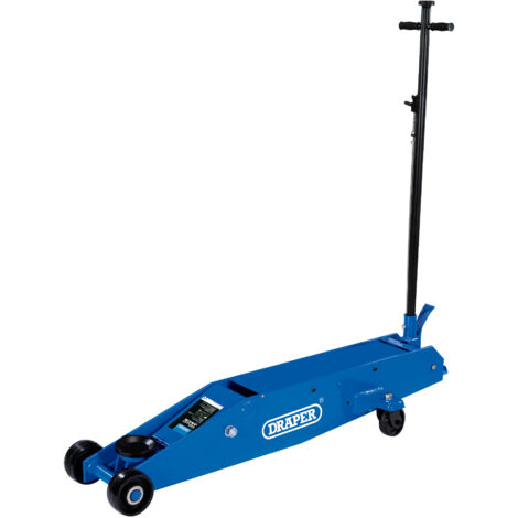 Draper 10 Tonne Long Chassis Trolley Jack with Adjustable Height from 170mm to 570mm - Model 03494 (1/5)