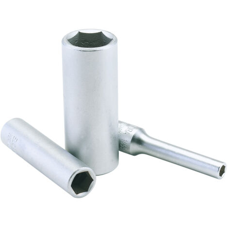 Draper 4mm 1/4 Inch Square Drive Deep Socket (Model 58721) – Metric Elora Deep Socket for Automotive and Mechanical Use