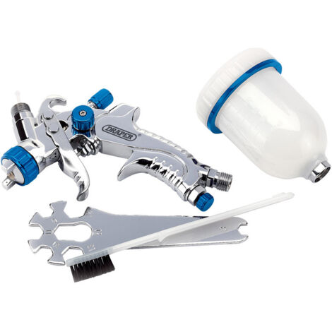 Draper 100ml Gravity Feed HVLP Air Spray Gun with 1.0mm Nozzle - Model 09708 (1/5)