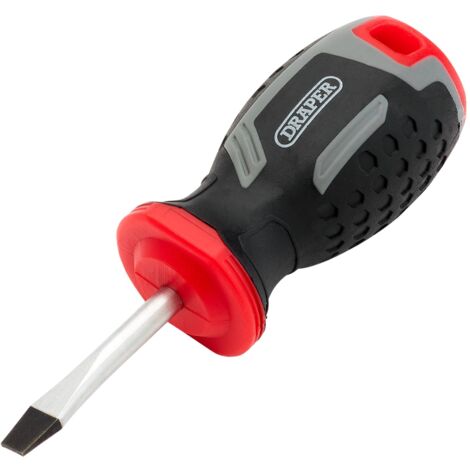 Draper SL5.5X38MM Slotted Soft Grip Screwdriver – Precision Flat-Head Screwdriver for DIY and Professional Use (1/2)