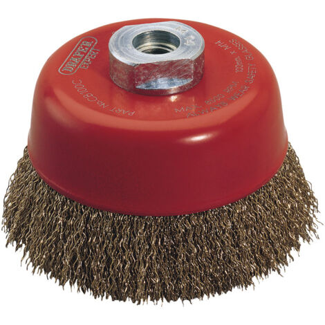 Draper Expert 52637 100mm M14 Crimped Wire Cup Brush for Surface Cleaning and Rust Removal (1/5)