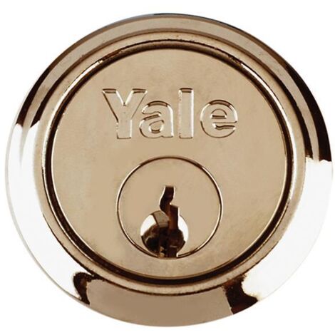 Yale Locks P1109 Replacement Rim Cylinder & 2 Keys Chrome Finish Visi YALP1109CH