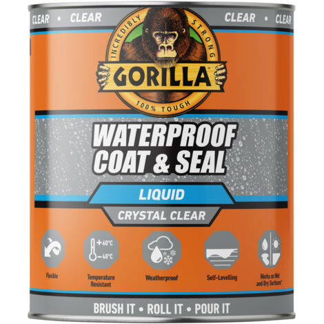 Gorilla Glue 115402 Gorilla Waterproof Coat & Seal Clear 473ml GRGPSPCL473N