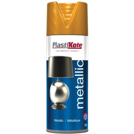 PlastiKote Metallic Spray Copper 400ml - Durable Copper Finish for Crafts and Repairs (1/2)