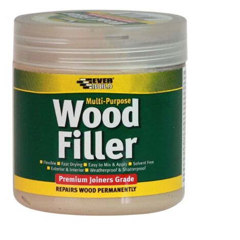 Everbuild Sika Multipurpose Premium Joiners Grade Wood Filler Light Oak 250ml EVBMPWFLO250