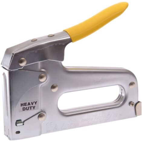 Professional T50PBN Staple and Nail Gun - Heavy-Duty Manual Stapler for 6-14mm Staples and Nails (1/2)