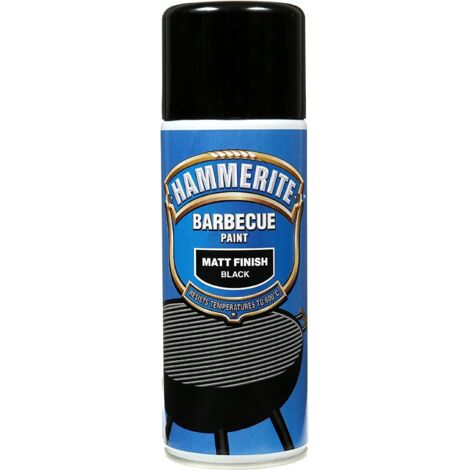Hammerite 5092865 BBQ PaintAerosol Black Matt 400ml HMMBBQBLAERO