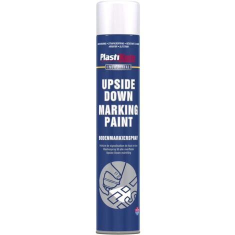 Plasti-Kote Upside Down Marking Paint – White, 750ml (PKT6001)