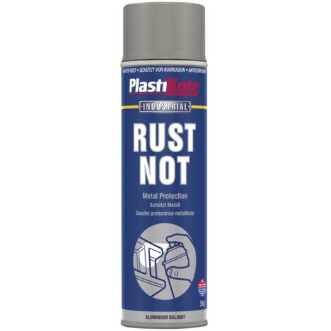 PlastiKote Rust-Resistant Matte Aluminum Spray Paint 500ml (PKT794) (1/2)