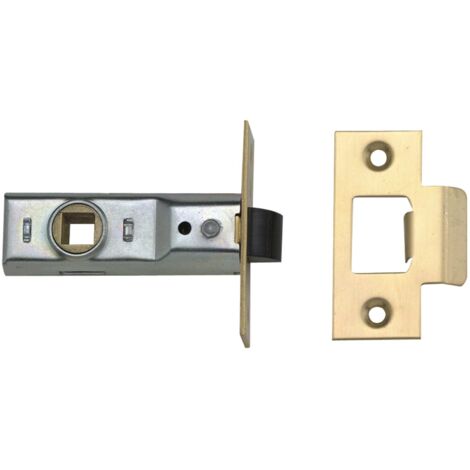 Yale Locks 250888205025 M888 Tubular Mortice Latch 76mm 3in Polished Brass Pack of 1 YALPM888PB30