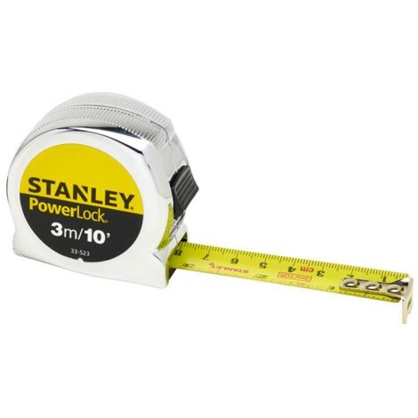 STANLEY® PowerLock® Classic Pocket Tape 3m/10ft (Width 19mm) STA033523