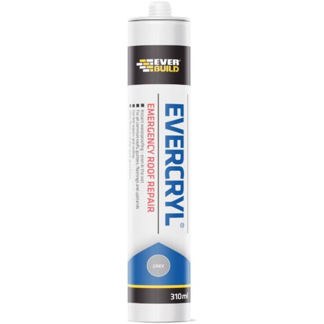 Everbuild Evercryl Emergency Roof Repair Cartridge - Clear, 300 ml