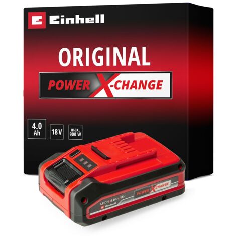 Einhell Power X-Change Plus 18V 4.0Ah Slimline Lithium-Ion Battery with Dust-Resistant LED Indicator