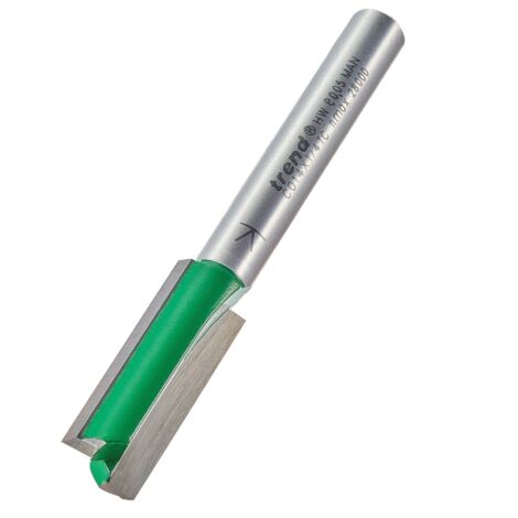 Trend C014X1/4TC 1/4-Inch Diameter TCT Two-Flute Carbide Router Cutter Bit, 9.5mm Cutting Diameter, 25.4mm Overall Length (1/5)