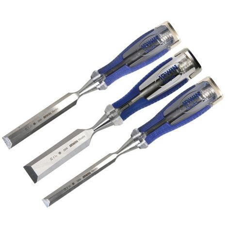 IRWIN Marples M750 Splitproof Pro Bevel Edge Chisel Set, 3 Piece MAR750S3