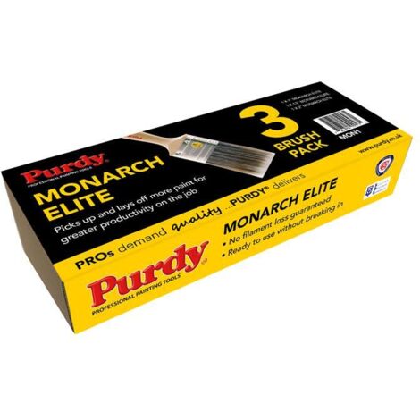 Purdy MON1 Monarch Elite Paint Brush Set 3 Piece PURMON1