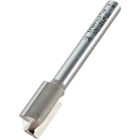 Trend 3/8" x 1/4" TCT Two-Flute Hinge Jig Router Cutter – 12.0 x 19mm for Precise Woodworking (1/5)