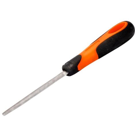 Bahco Medium-Curve Half-Round File (8-Inch) with Handle – Pack of 5, 200mm (1-210-08-2-2)