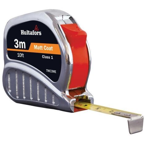 Hultafors TM3ME Chrome Tri-Matic Pocket Tape 3m/10ft (Width 13mm) HUL368013 (1/3)