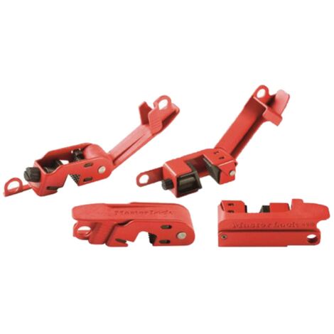 Master Lock Griptight Circuit Breaker Lockout Set (491B + 493B) – Heavy-Duty Lockout Kit for Electrical Safety and Lockout Tagout Compliance