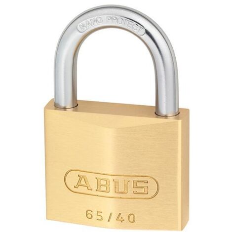 ABUS 12551 65/40mm Brass Padlock Keyed Alike 6413 ABUKA12551