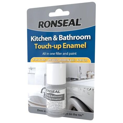 Ronseal Kitchen and Bathroom Sink, Bath, Appliances Touch-Up Enamel - White