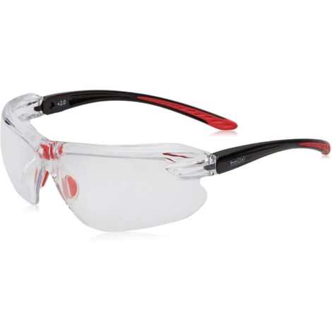 Bolle Safety IRIDPSI2 IRI-S Safety Glasses with Clear Bifocal Reading Area +2.0 Diopters