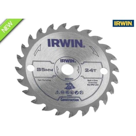 Irwin IW7072604 General Purpose Saw Blade 85 x 10mm x 24T ATB IRWIW7072604 (1/2)