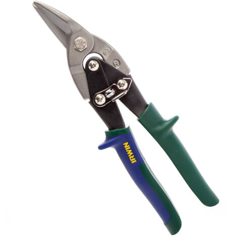IRWIN Manual Right-Cut Metal Shears 10504310N – Industrial and Professional Use, High Precision, Durable Steel Cutting Tool, Blue and Black