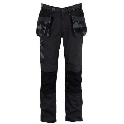 Stanley STW40057-204 Dixon Slim Fit Black Camouflage Trousers with 32-inch Waist and Regular Leg Length (1/4)