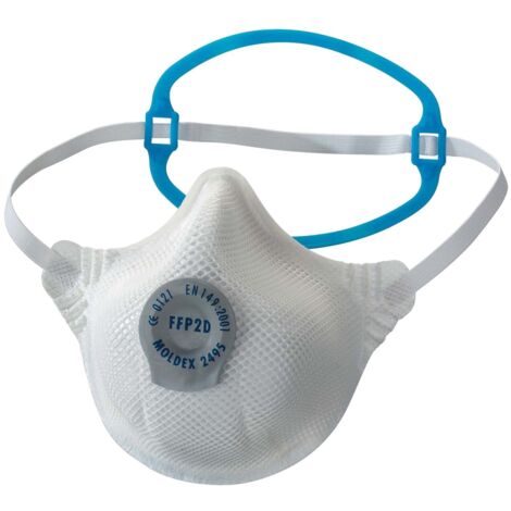 Moldex Smart Solo 249501 FFP2 Dust Mask with Valve, EN 149:2001/2009, DIN 149:2001, Pack of 20