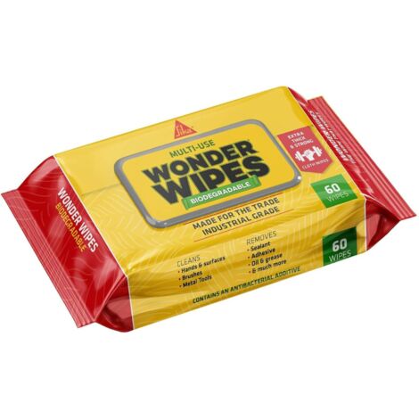 Everbuild Sika 780111 Wonder Wipes Biodegradable 60 EVBWIPEBIO
