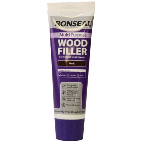 Ronseal Dark Multi-Purpose Wood Filler Tube – 325g, Suitable for Repairing and Filling Wood Surfaces