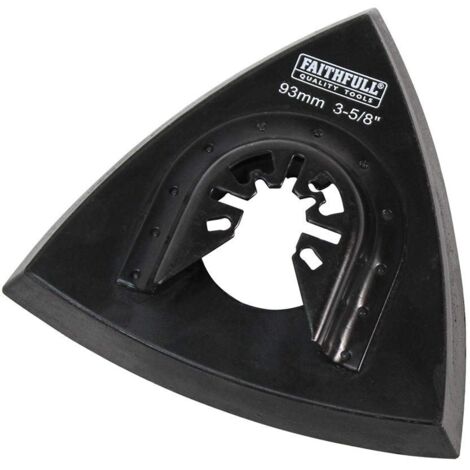 Faithfull Delta Hook & Loop Triangular Sanding Pad – 93mm, Model FAIMFPAD93