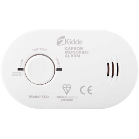 Kidde K5CO Carbon Monoxide Alarm with 10-Year Life, Kitemarked Certification, and 7-Year Sensor Warranty