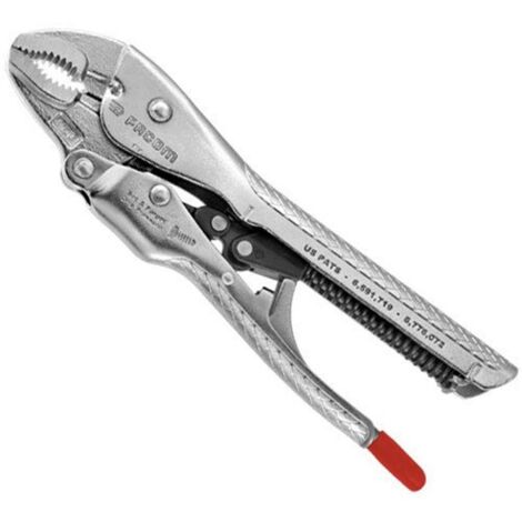 FACOM 580 Series Automatic C-clamp Pliers with Curved Jaws, Multi-Use, 10-Inch (250mm Length, 38mm Opening Capacity)