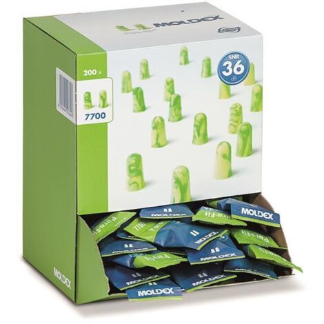 Moldex 770001 Pura-Fit Earplugs SNR 36 dB (200 Pairs) MOL770001