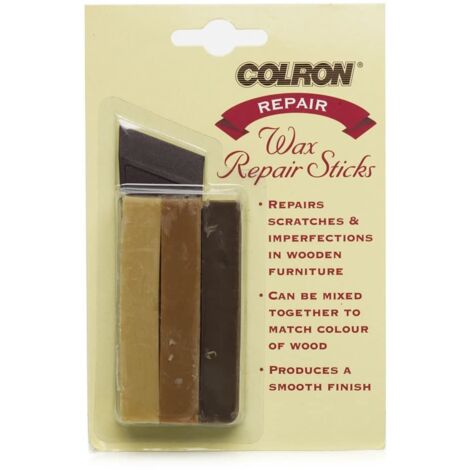 Ronseal Colron Wax Sticks Pack of 3 – Durable Wood Finish and Restoration Wax
