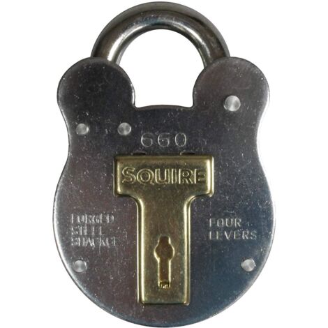 Squire 660 660 Old English Padlock with Steel Case 64mm HSQ660