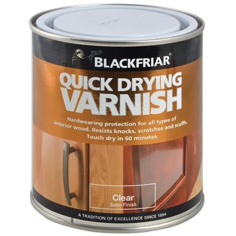 Blackfriar BF0270002F1 Quick Drying Duratough Interior Varnish Clear Satin 250ml BKFQDDVCS250
