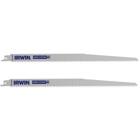 Irwin IW1016304 Sabre Saw Blade Coarse Wood Cutting 305mm Pack of 2 IRWIW1016304